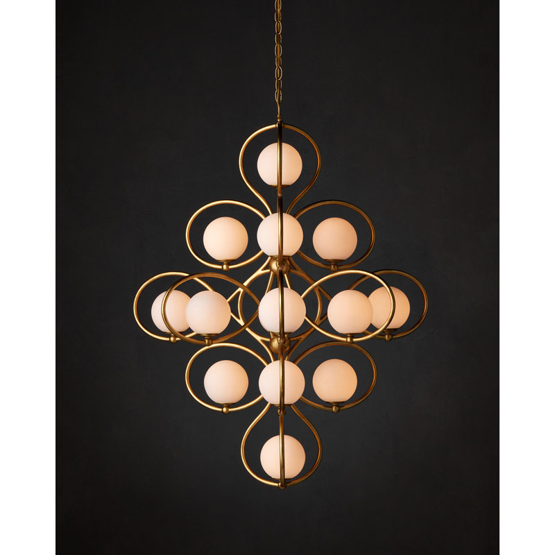 Storrs 14 - Light Wrought Iron Chandelier