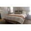 Structure de lit rembourrée en tissu de lin avec tête de lit réglable / style Chesterfield / support à lattes de bois-1312449169-1312449181