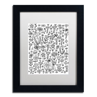 Arzel «Small Flowers», impression encadrée