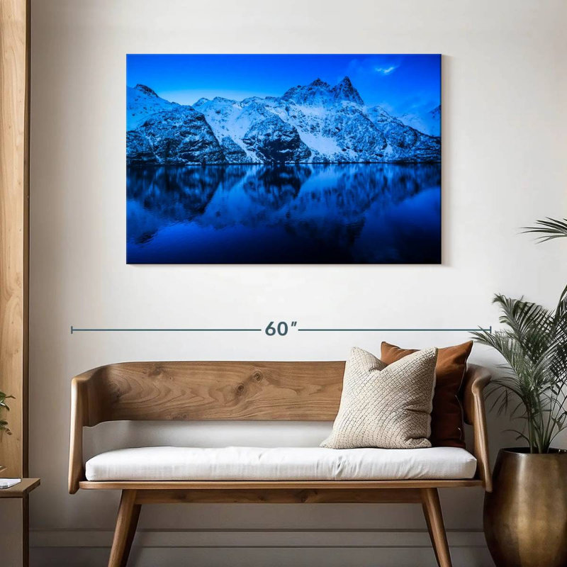 Alvord Blue Mountainscape, 30" H x 45" W