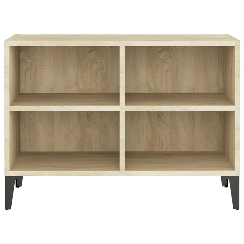 Stehouse Unfinished TV Stand for TVs up to 28", Sonoma Oak/Black