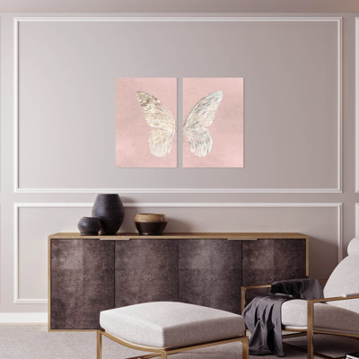 «Fashion And Glam Gold Butterfly Glimmer», impression sur toile