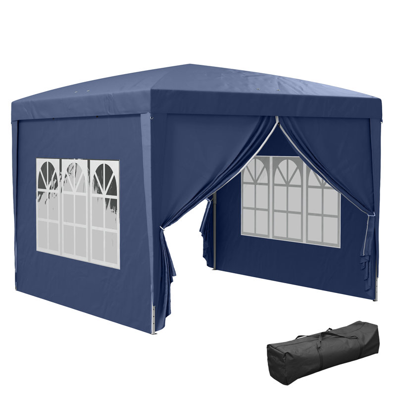 Medberry 3m x 3m Steel Pop-up Gazebo, Blue