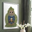 Latte Owl dans un chandail, reproduction encadrée - bois massif-104332756-104332757