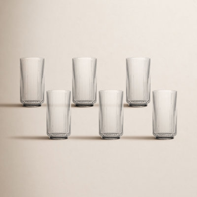 Laya Fluted Acrylic Drinking Glass