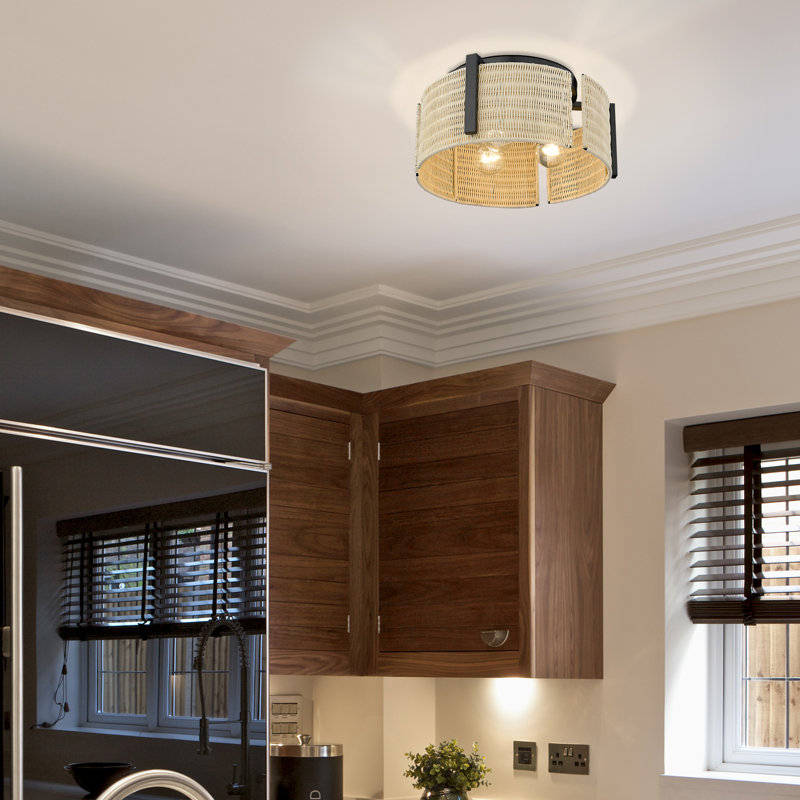 Alviva Wicker Flush Mount