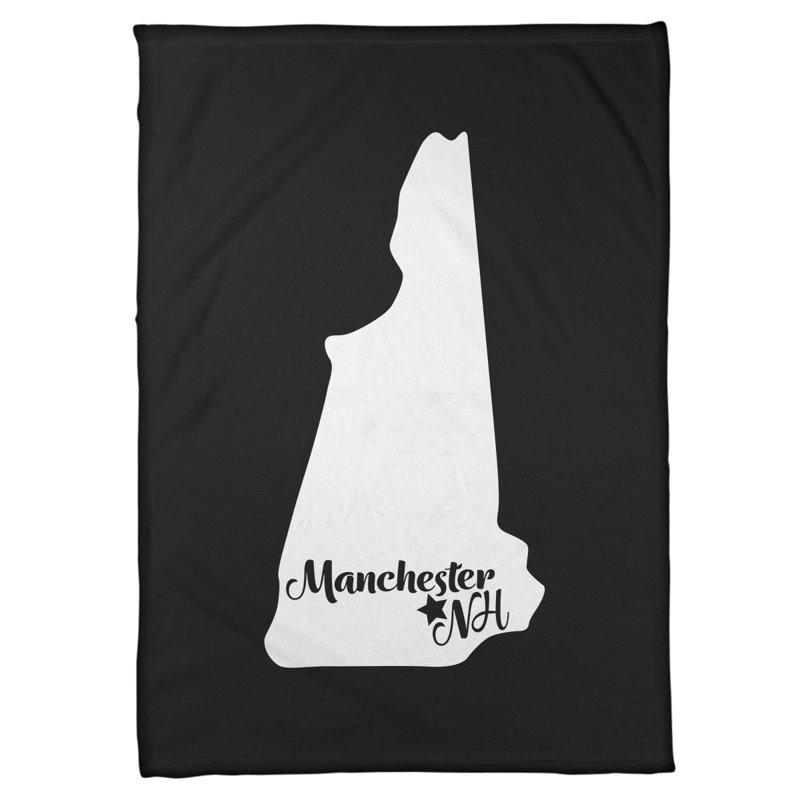 Jeté à polaire new hampshire manchester, l 62,5 po x L 82,5 po, Noir