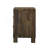 2 Drawers MDF Nightstand In Rustic Golden Brown Finish