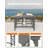 5-Piece HDPE Patio Bar Set, Rectangular Bar Height Table And 4 Adirondack Bar Chairs, All-Season Outdoor Bar Stools Set, Outdoor Bar Table And Chairs Set For Outside, Balcony, Deck-2044217677