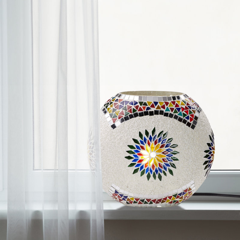 Lampe d'appoint en verre 9,5 po Juliette