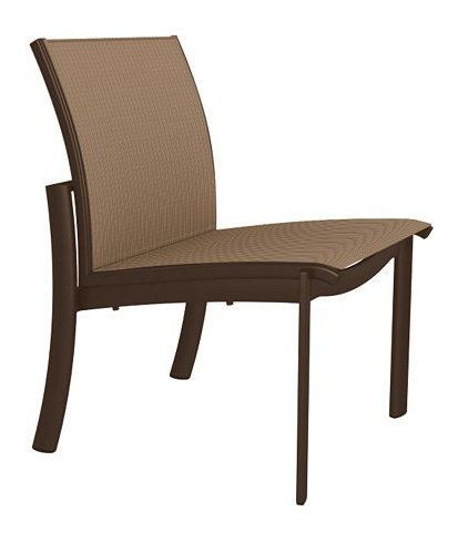 Kor Outdoor Dining Side Chair, Sparkling Water, Greco