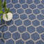 Tapis intérieur / extérieur à motif géométrique réversible bleu Canete-2049280704