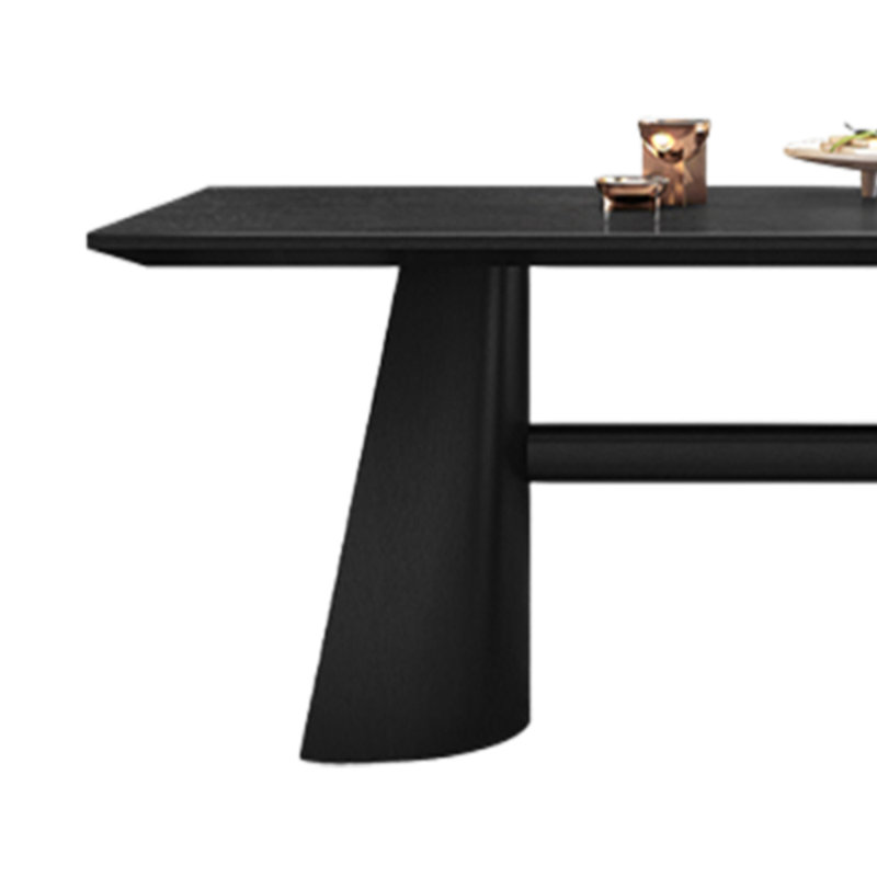 Bureau simple, de forme rectangulaire, pour étudier et travailler, H 29,92 po x l 62,99 po x P 37,4 po, Noir