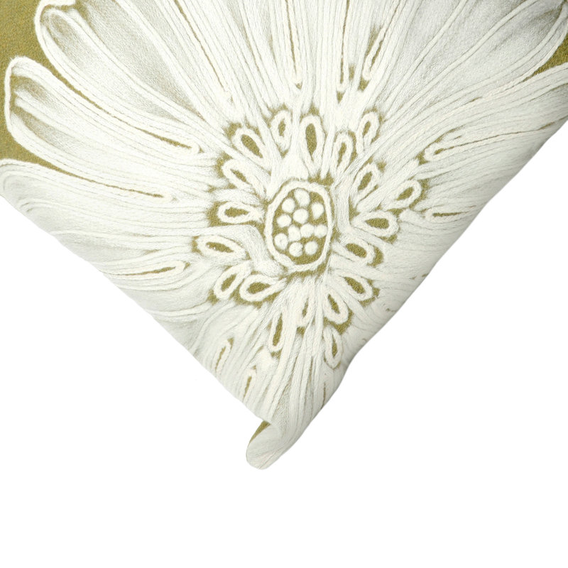 Housse et insert de coussin carré d'extérieur Temple Cloud, 20 po x 20 po, vert