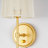 Ashli 1-Light Dimmable Boho Tapered Linen Shade Wall Sconce