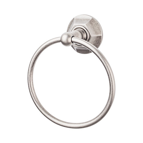 Edwardian Bath  Towel Ring, Antique Pewter