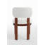 Chaises de salle à manger en bois, chaises de cuisine rembourrées en tissu