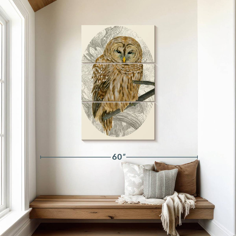 Brampt Barred Owl I, 45" H x 28" W