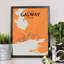 Galway City Map - No Frame Print-835062251