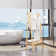 Bamboo Ladder Towel Rack with Storage Shelf