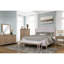Banc de couleur sable Classy, siège rembourré et bases Triad, banc d'appoint élégant avec siège à coussin souple, confort