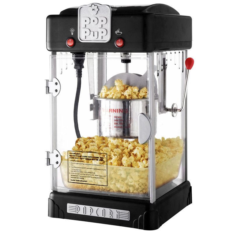 Great Northern Popcorn 2.5 Oz. Tabletop Popcorn Machine, Black