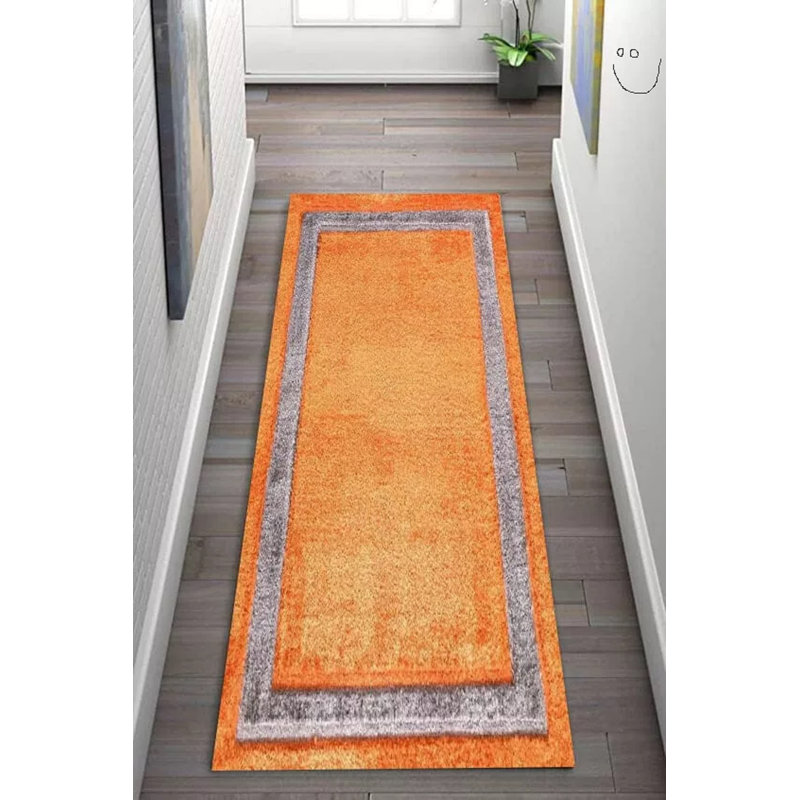 Saloma Solid Colour Machine Tufted Shag Area Rug, Rectangle 60cm x 110cm