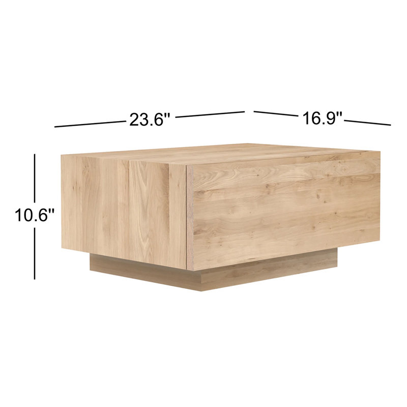 Madra 1 - Drawer Solid Wood Nightstand