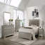 1pièce de chambre à coucher moderne à deux tiroirs de style glamour avec finition champagne et bois massif en cristal de style crocodile touffeté-413731628
