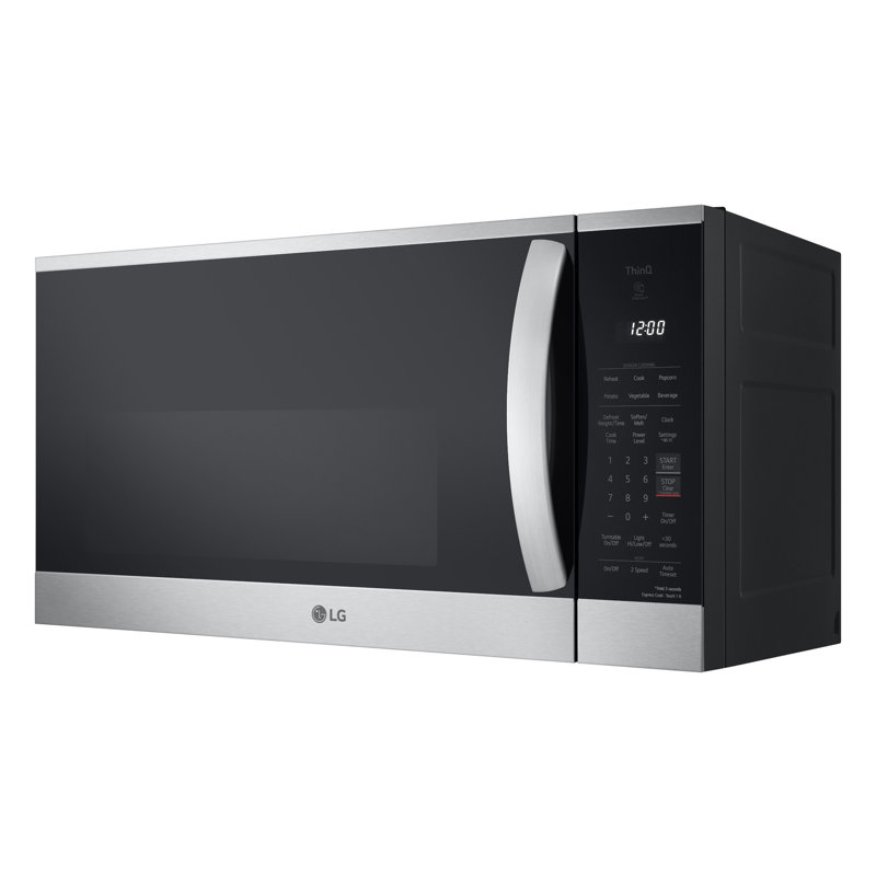 LG 1.8 cu. ft. 30 in. W Smart Over the Range Microwave Oven with EasyClean in PrintProof Stainless Steel 1000-Watt