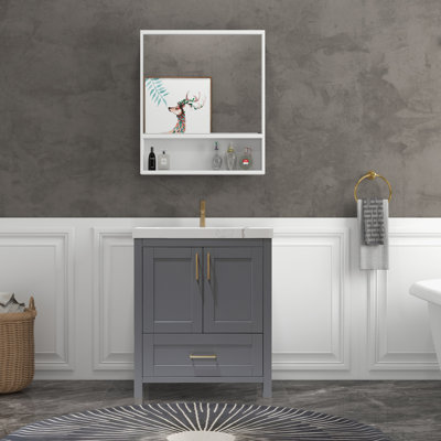 Hyle 35.4'' Single Bathroom Vanity With Top