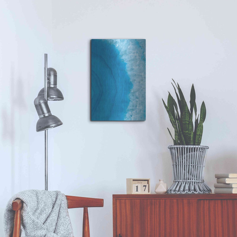 Art mural en métal «Agate Geode II» par Wild Apple Portfolio, H 24 po x l 16 po