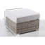 Extérieur gris avec coussin - structure rouille, coussins antitaches, bain de soleil modulaire facile à laver, rembourré de mousse, propre