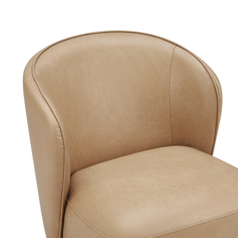 Chaise rembourrée Niha, Tanné