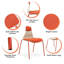 Chaise d'appoint rembourrée Shady-2118272973