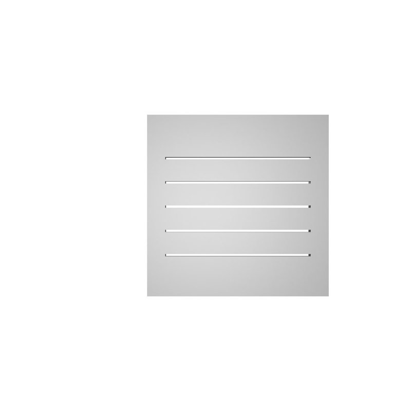 Rectangle Surface Mount Signature Urethane Functional Gable Vent, Primed Tan, 20" H x 20" W x 1.5" D