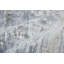 Tapis bleu / blanc abstrait en polyester tissé à la machine 4 pi x 6 pi Abstract-1055067371