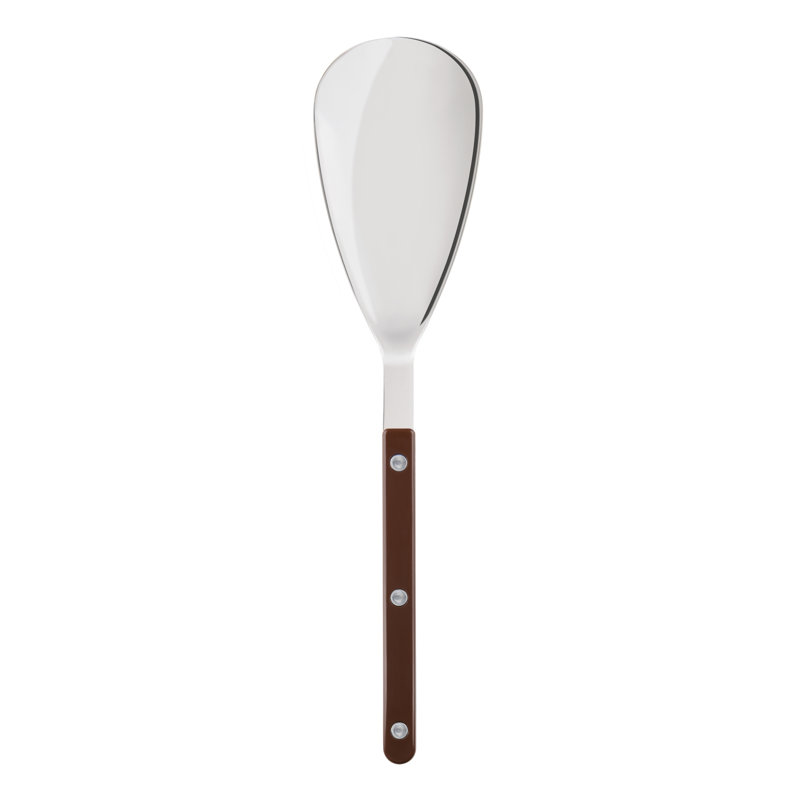 Bistrot Solid Serving Spoon, Chocolate