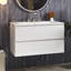 Meuble-lavabo mural 36 po avec lavabo en céramique et trois trous de robinet-1925864826