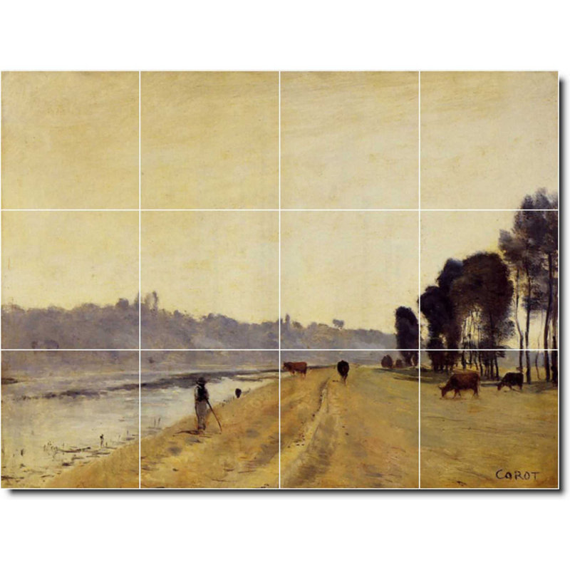 Carreau de peinture murale 32 po x 24 po 8 po x 8 po, Country 02029
