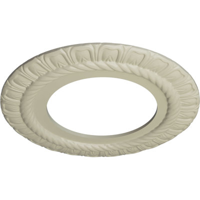 Endurathane Claremont Ceiling Medallion, 10 5/8"OD x 5 3/4"ID x 1/2"P (Fits Canopies up to 7"), Hand-Painted Clear Yellow Finish