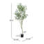 200 cm de feuilles artificielles EUCALYPTUS BONSAï