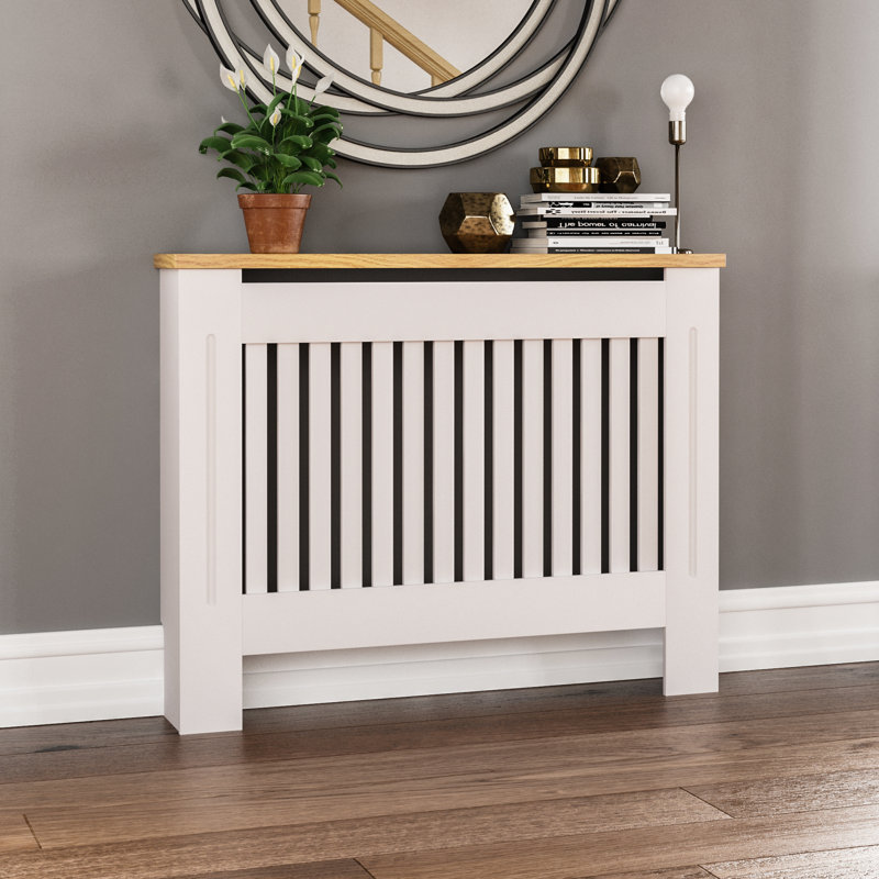 Beacsfield Radiator Cover, 83.3cm H x 111cm W x 19cm D, White