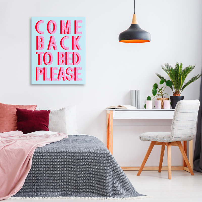 «Come Back To Bed» par Daphne Polselli, H 40 po x l 30 po