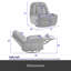 Fauteuil inclinable manuel pivotant à 360 degrés Corduroy-2074172883