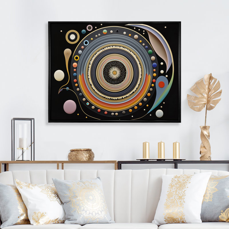«Bliss Of Asethered Soul», reproduction d'art sur toile, H 12 po x l 20 po, Cadre flottant noir