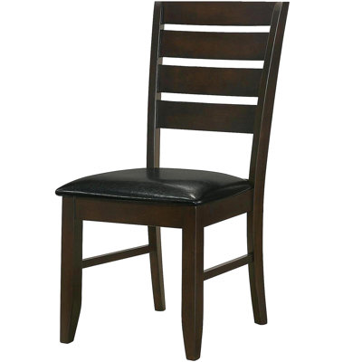 Cappuccino et chaise à rebord noir (ensemble de 2 pièces)
