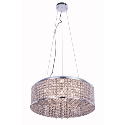 Anglesey 8 - Light Dimmable Drum Chandelier