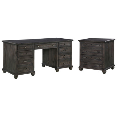 Executive Desk With Lateral File