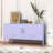 Wide Lockable Metal TV Stand for Bedroom, Heavy Duty Entertainment Center with Adjustable Shelves & 2 Doors, Multifunctional Storage Cabinet for Home-520699672